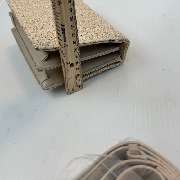 Summer purse Unbranded Stylish Woven Tan Bag NWOT - Picture 6 of 11